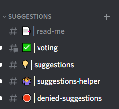 Suggestion section Discord